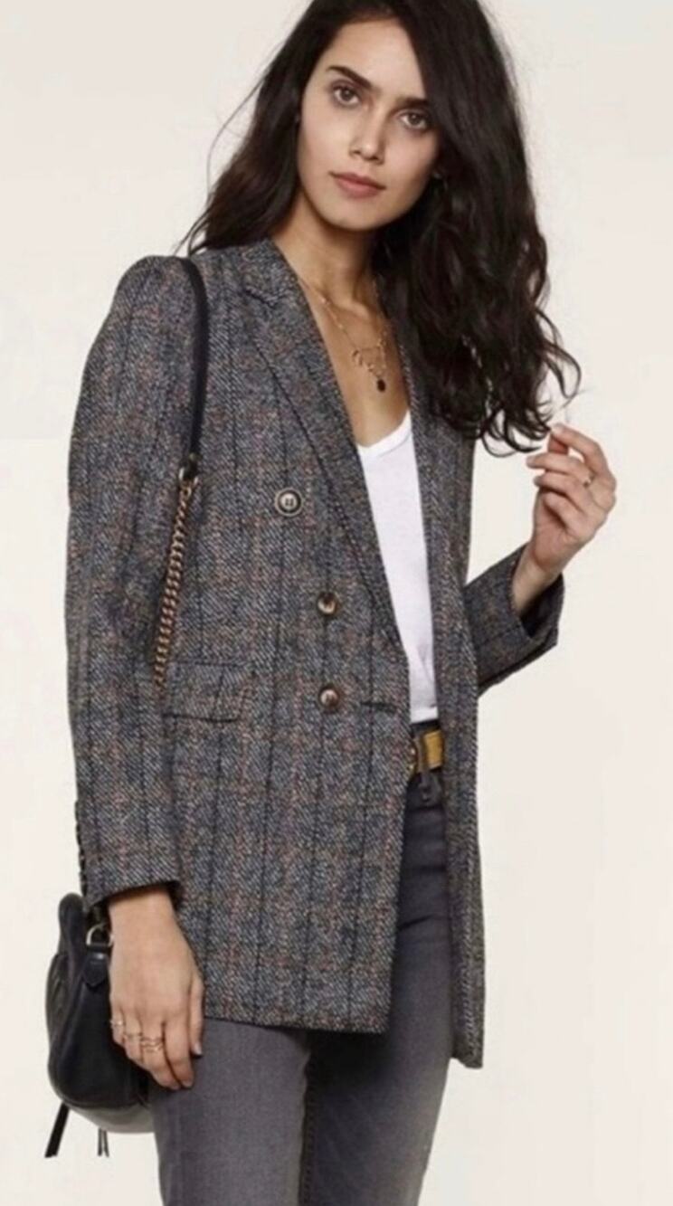 Heartloom Ivy double breasted plaid blazers small